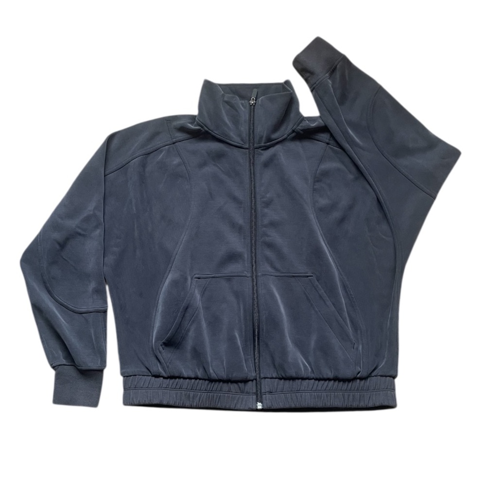 Lululemon Brushed Softstreme Funnel-Neck Zip Up Jacket Size 8 Cozy Minimal